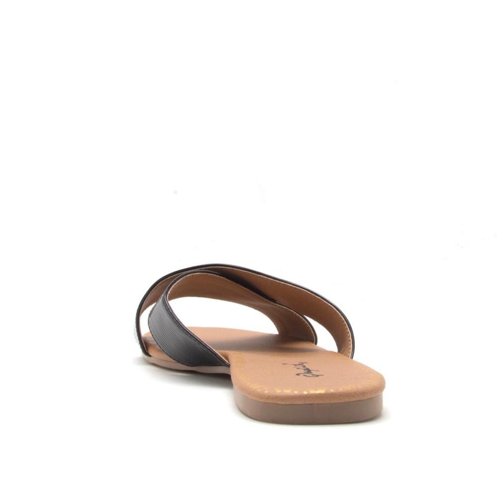 Cross strap textured slide sandal - Picture 8 of 8